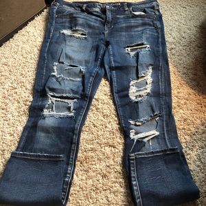 ripped american eagle jeans